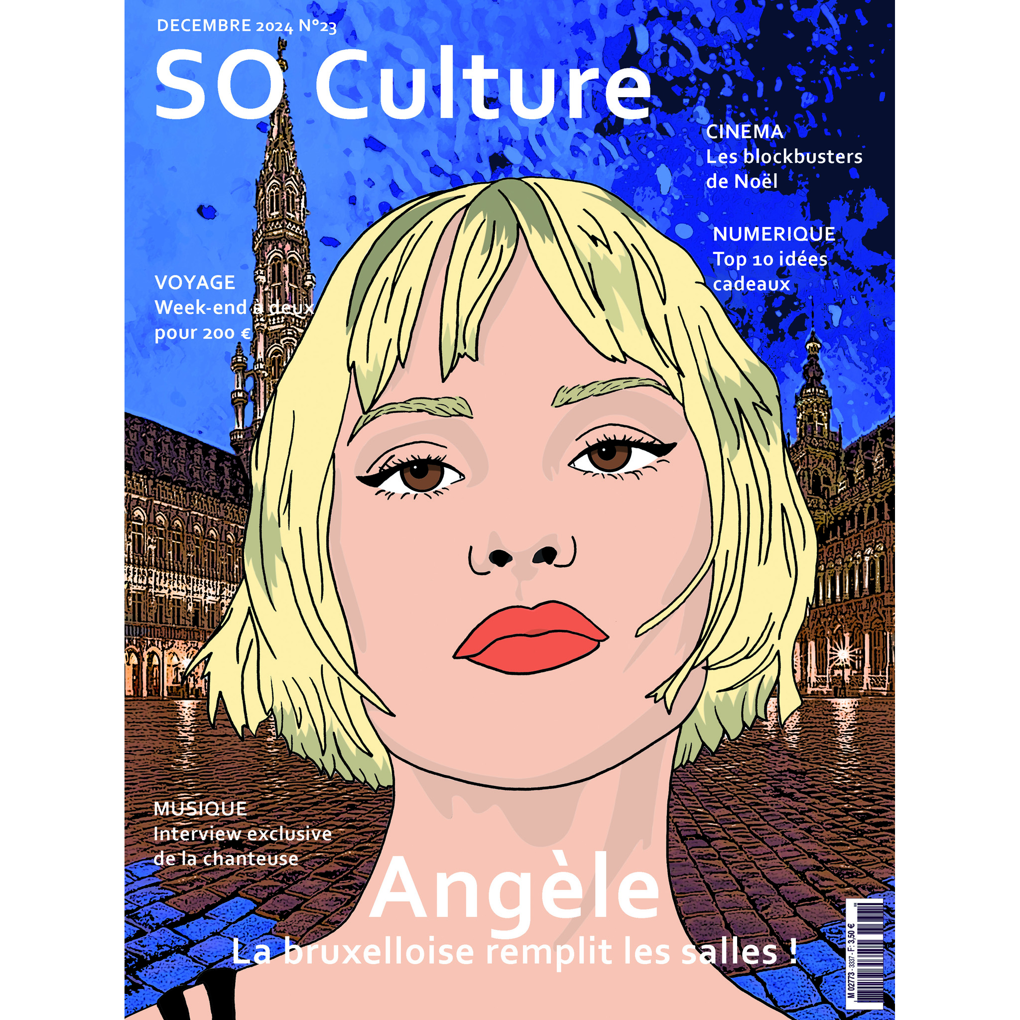 Illustratrice & peintre en freelance, couverture de magasine culturel par Sophie Otal, SO Artwork