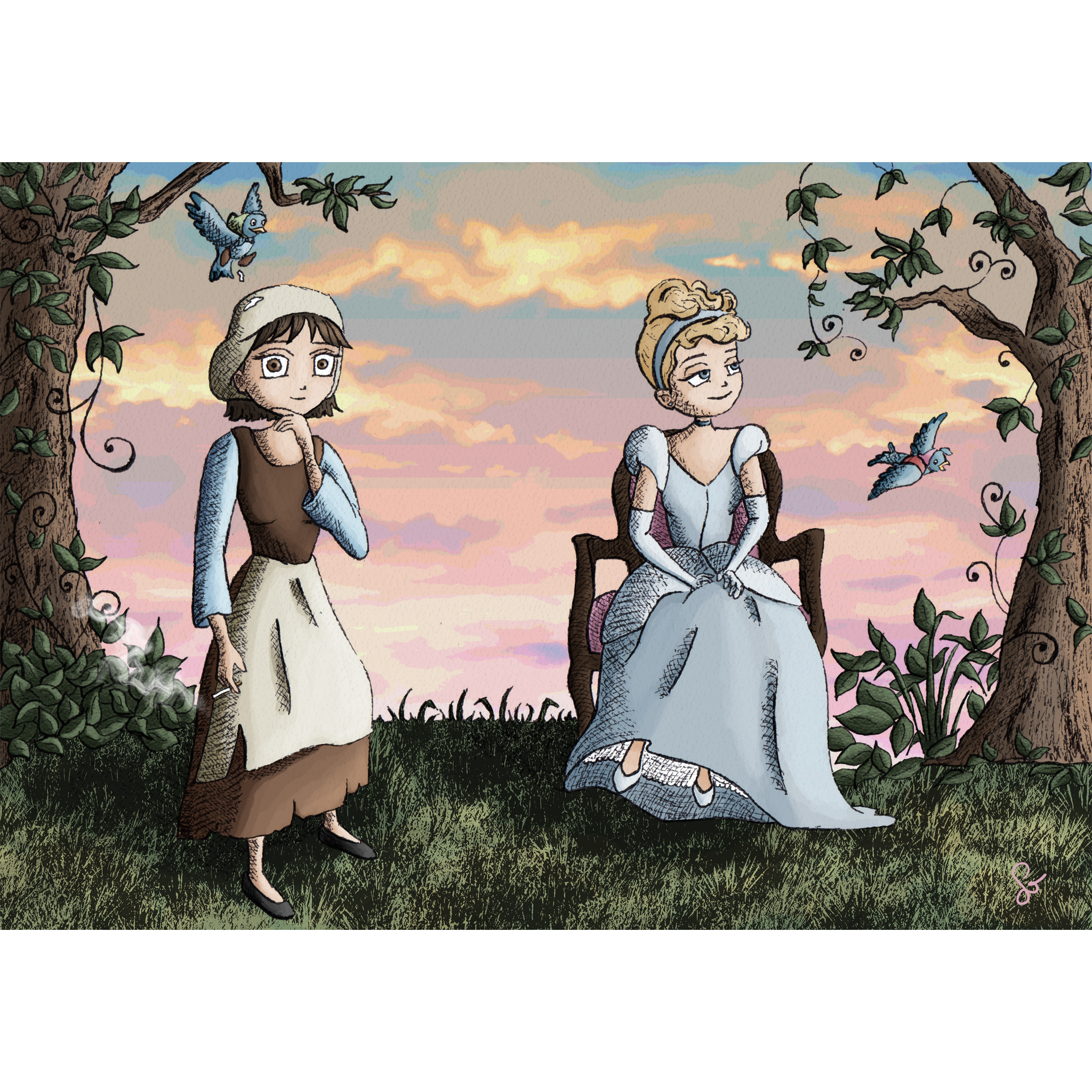 Illustrations contemporaines & variées – Cendrillon, manipulation, réalité, humour
