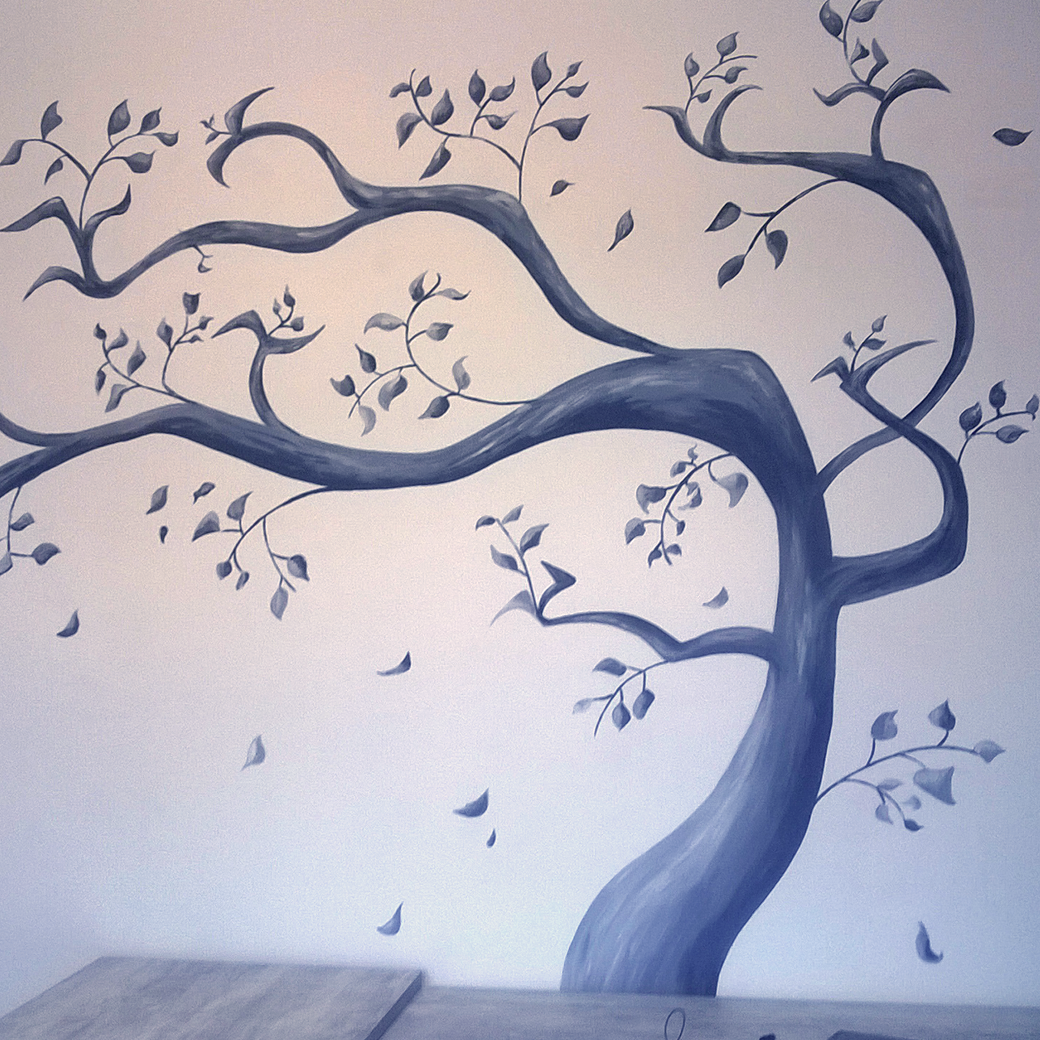 tarif fresque murale arbre peint mur