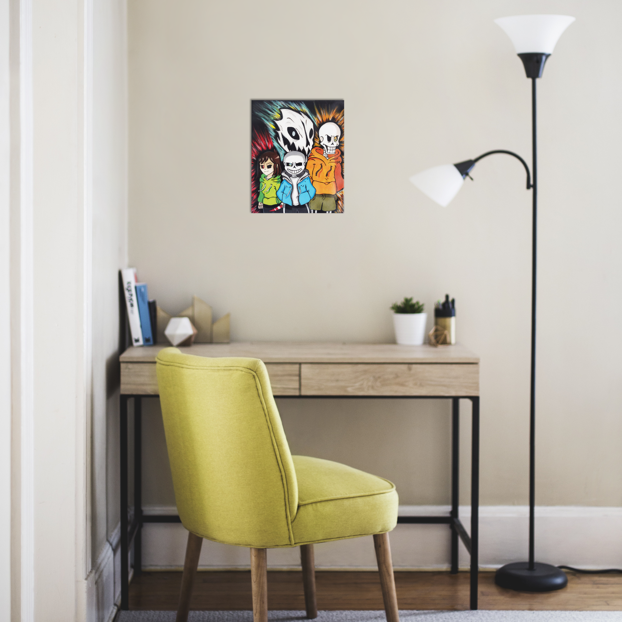 Tableau acrylique couleur enfants jeu gaming