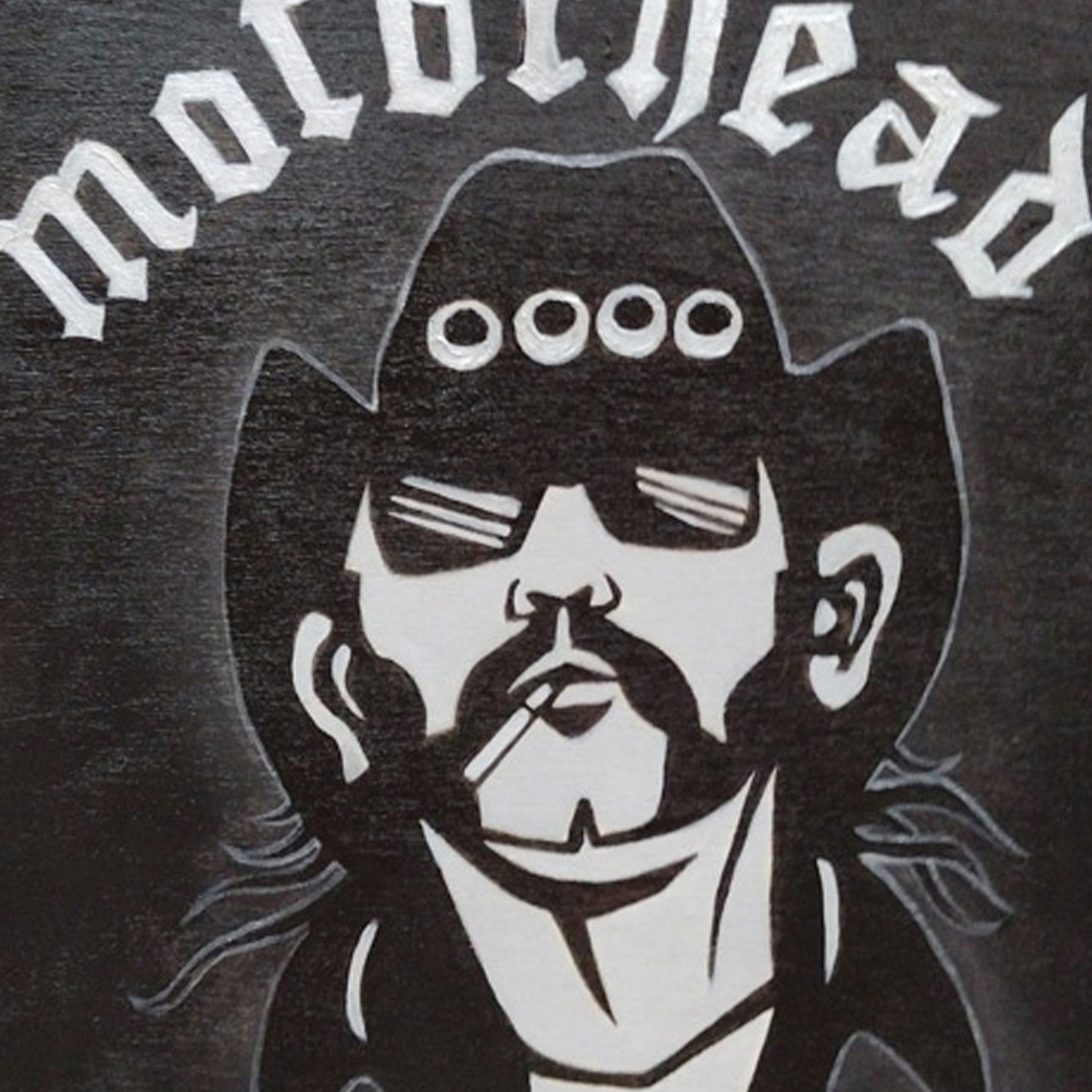 Motorhead décoration fait main, planche à découper, décoration sur bois